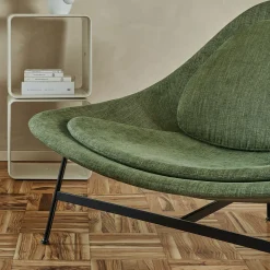 Sedia da salotto Bermuda verde oliva di Claesson Koivisto Rune