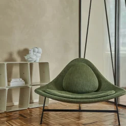 Sedia da salotto Bermuda verde oliva di Claesson Koivisto Rune