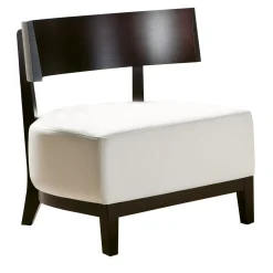 Sedia da salotto bianca Kandy