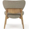 Sedia da salotto Fleuron 203 in frassino grigio e naturale di Constance Guisset