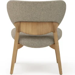 Sedia da salotto Fleuron 203 in frassino grigio e naturale di Constance Guisset
