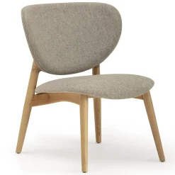 Sedia da salotto Fleuron 203 in frassino grigio e naturale di Constance Guisset