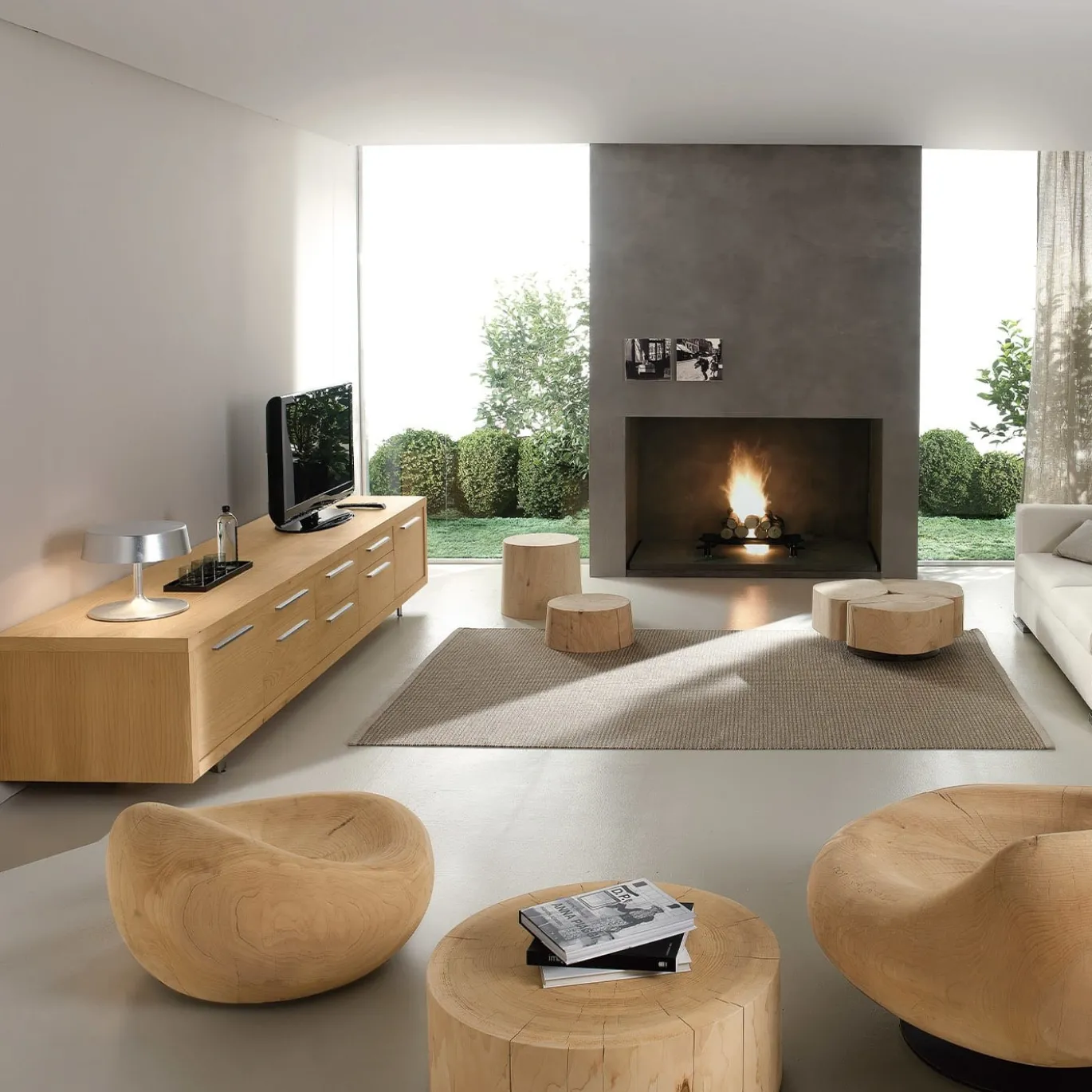 Sedia da salotto in legno di cedro Maui di Terry Dwan