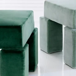 Sedia da salotto in mohair Pierre Frey verde Licitra