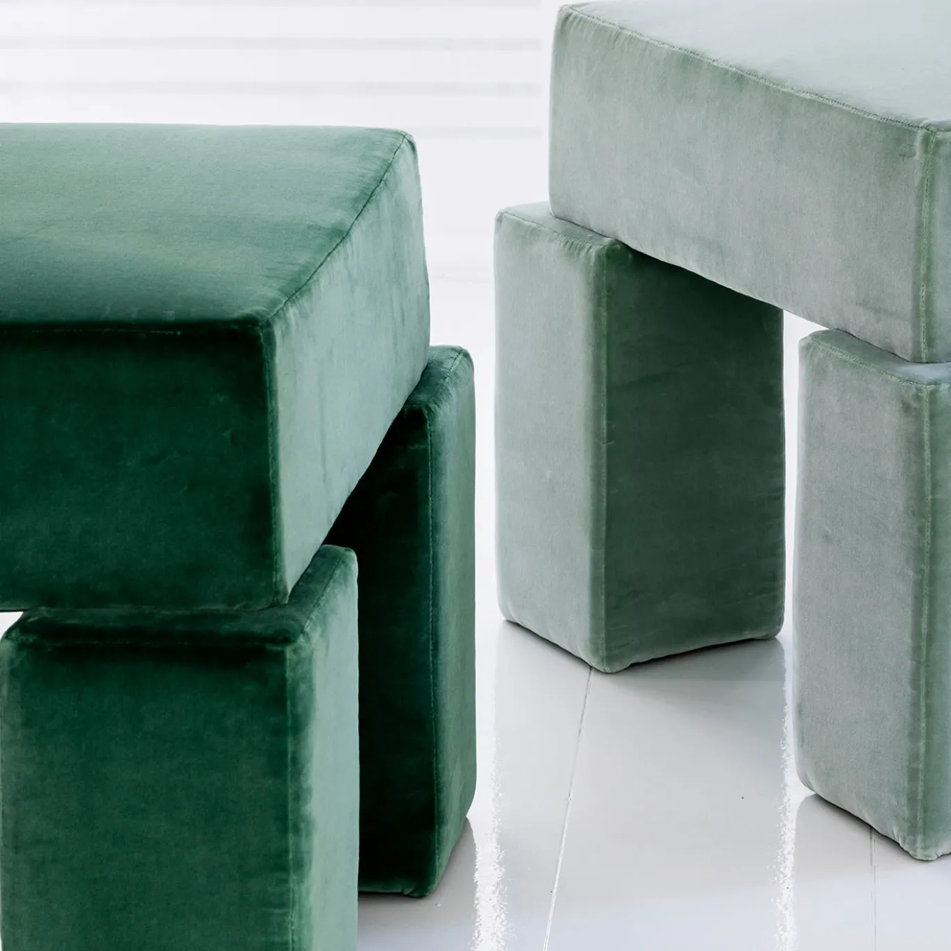 Sedia da salotto in mohair Pierre Frey verde Licitra