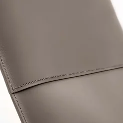 Sedia da salotto in pelle Mood Taupe