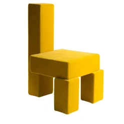 Sedia da salotto Licitra Yellow Pierre Frey in mohair