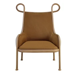 Sedia da salotto Mickey Natural di India Mahdavi