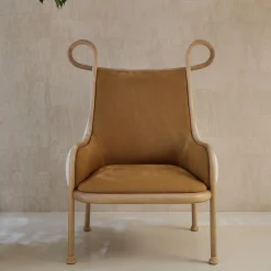 Sedia da salotto Mickey Natural di India Mahdavi