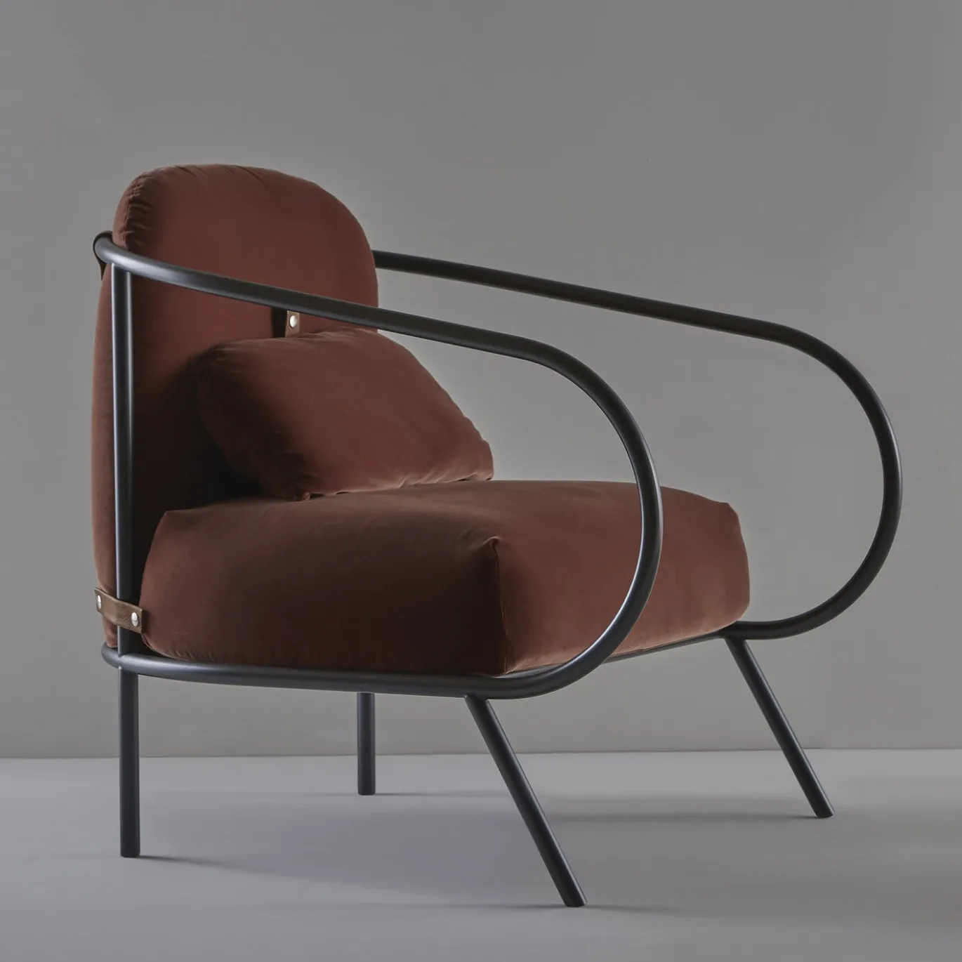 Sedia da salotto Minima Warm Rust by Denis Guidone