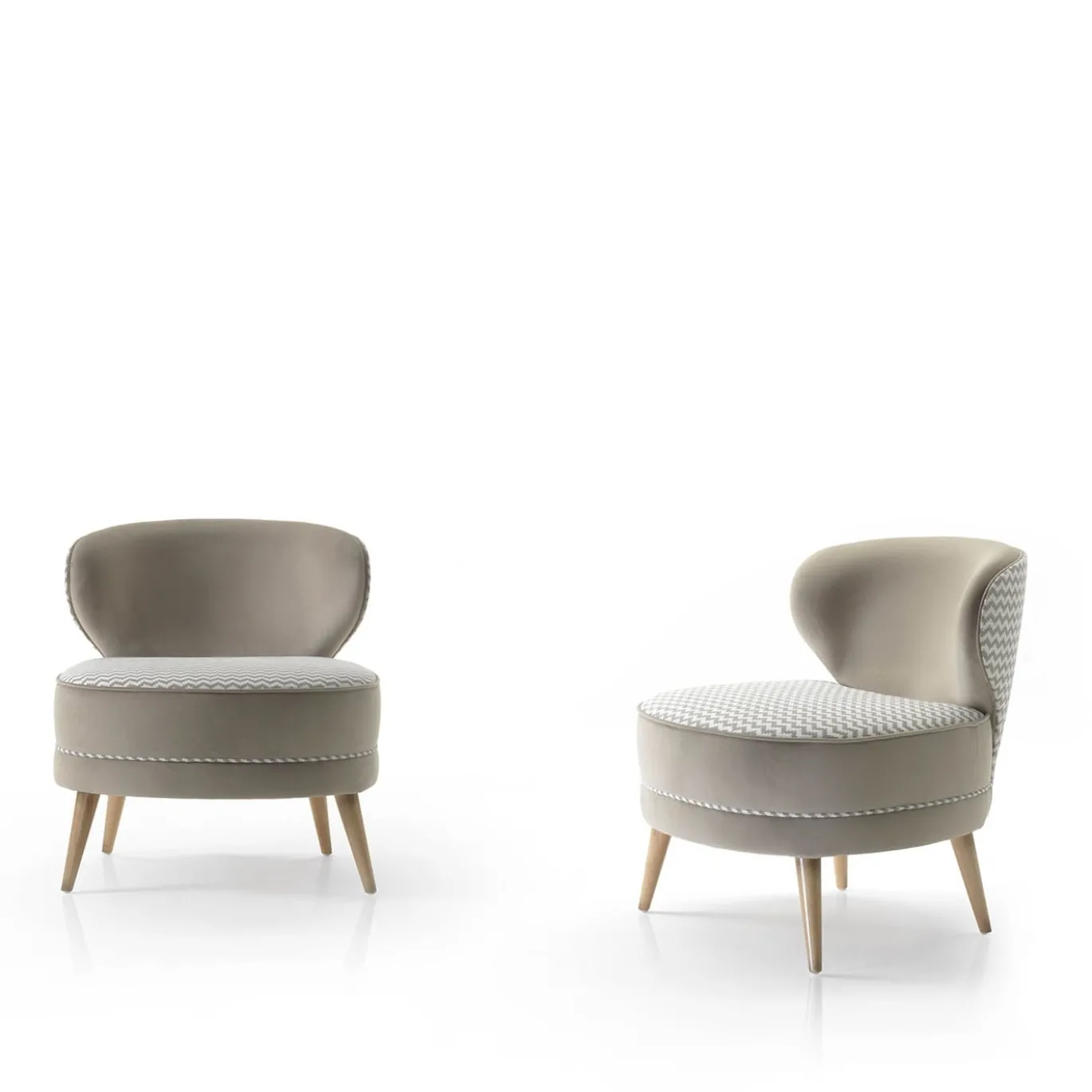 Sedia da salotto Perugia Taupe