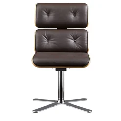 Sedia da ufficio Armadillo 6 marrone scuro di Rainer Bachschmid