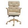 Sedia da ufficio girevole Armadillo/2 oro e beige