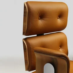 Sedia da ufficio girevole Armadillo/2 terracotta