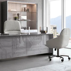Sedia da ufficio in pelle per ospiti