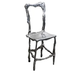Sedia decorativa Scultura in alluminio fuso
