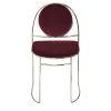 Sedia Ducale BZ Cromo e Rosso