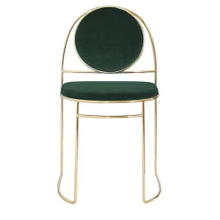 Sedia Ducale BZ Oro e Verde