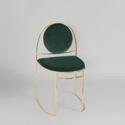 Sedia Ducale BZ Oro e Verde