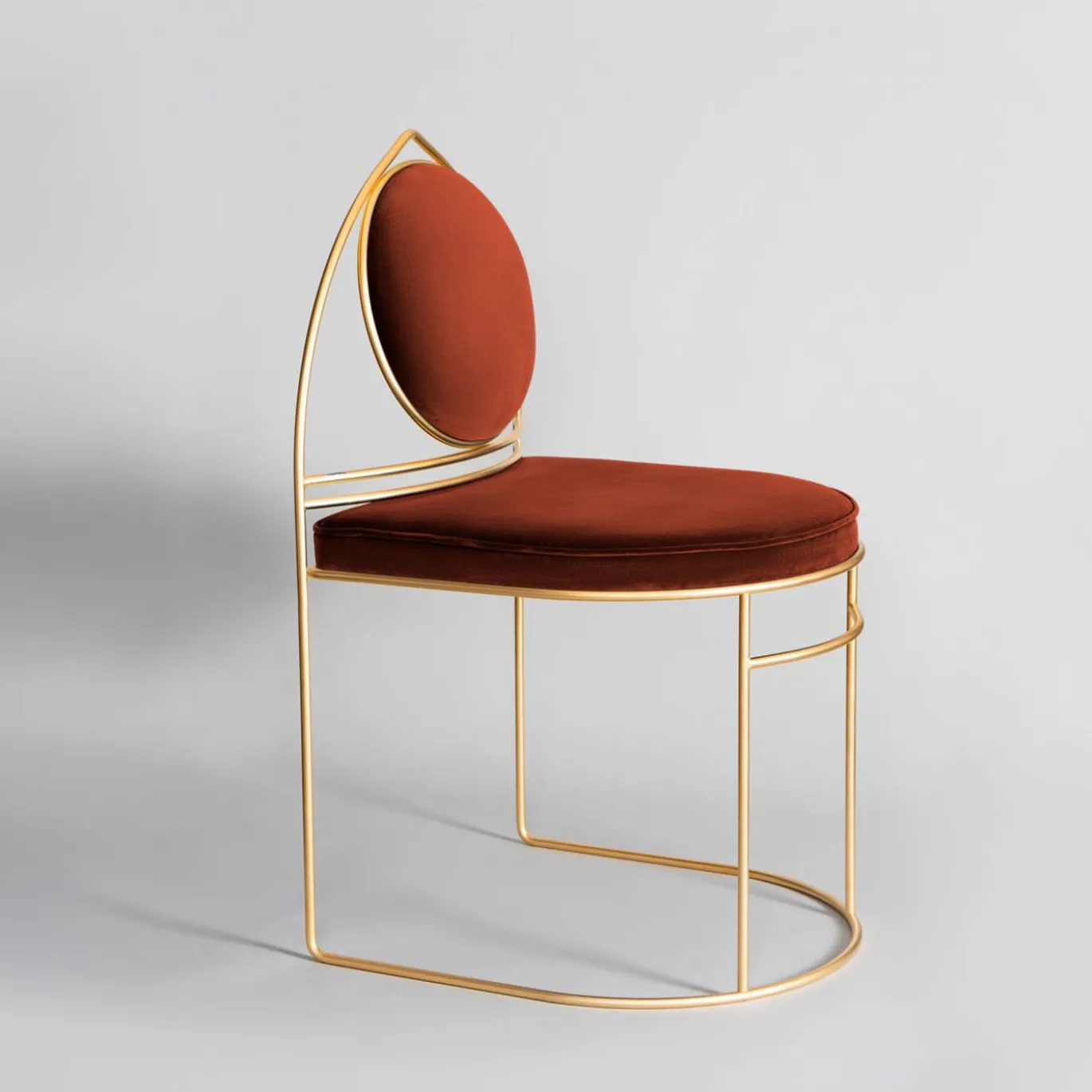 Sedia Ducale GT Rosso e Oro