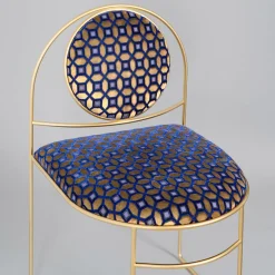 Sedia Ducale RO blu e oro