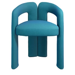 Sedia Dudet Blu Ciano di Patricia Urquiola