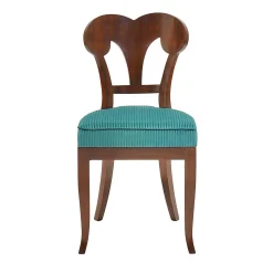 Sedia Eclectica Wilhelmine-Henriette con finitura noce