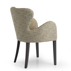 Sedia Elektra in pelle beige