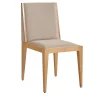 Sedia Elisa In Tessuto Beige E Legno
