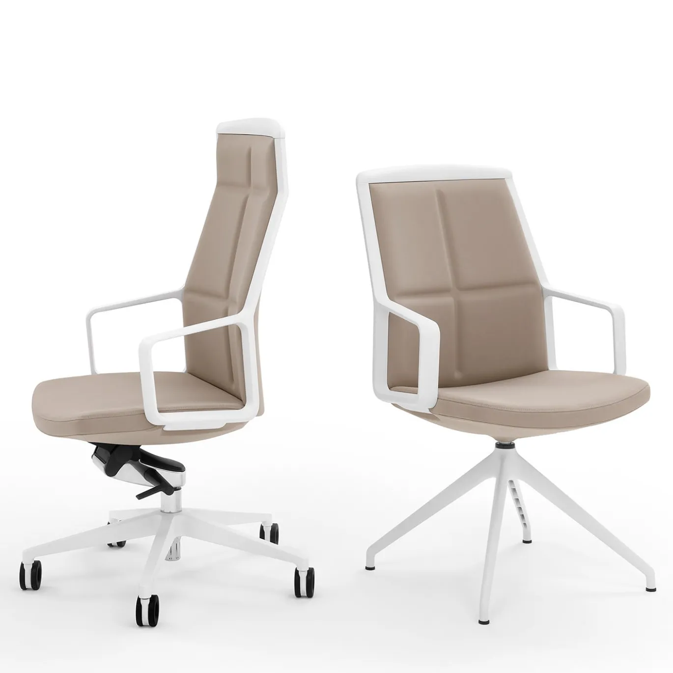 SEDIA ESECUTIVA ADELE BEIGE di ORLANDINIDESIGN