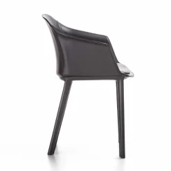 Sedia Eva in Pelle Marrone