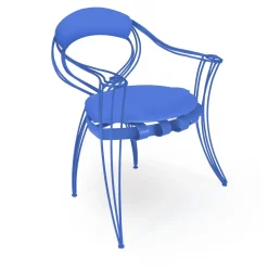 Sedia Garden blu di Carlo Rampazzi