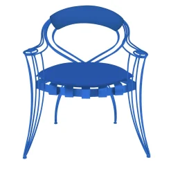 Sedia Garden blu di Carlo Rampazzi