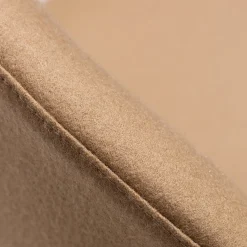 Sedia girevole Bill con rivestimento Loden beige