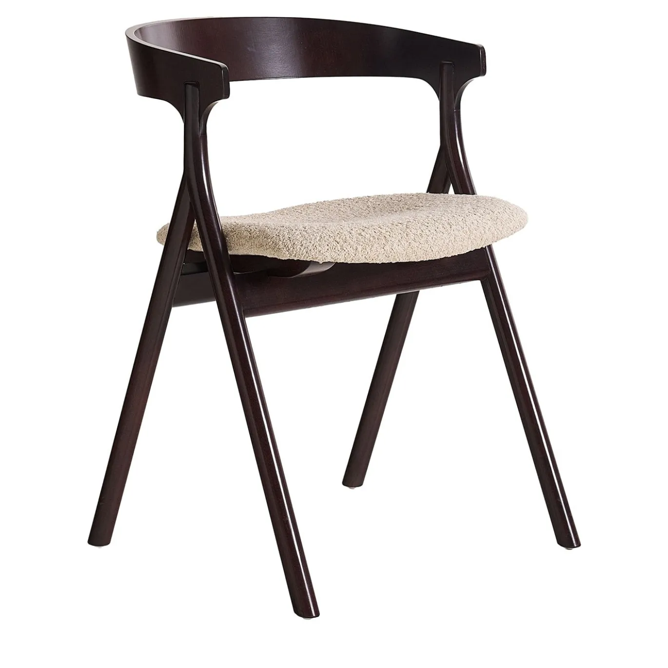 Sedia Green In Legno Moka