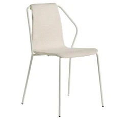 Sedia imbottita Donna Sage White di Studio Irvine