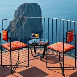 Sedia in ferro Capri Fuochi Arancio
