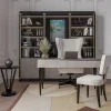 Sedia in legno bianco e marrone della collezione Studio Privè