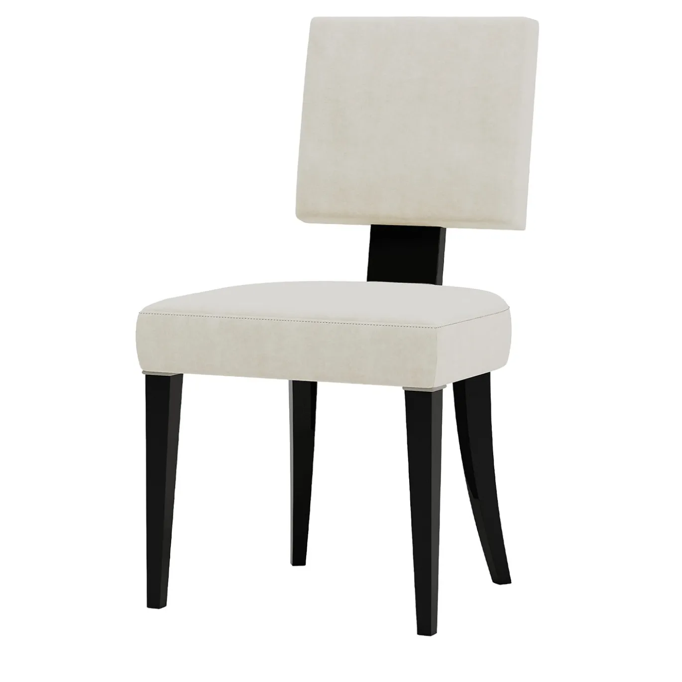 Sedia in legno bianco e marrone della collezione Studio Privè