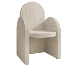 Sedia in Marmo Travertino Portici
