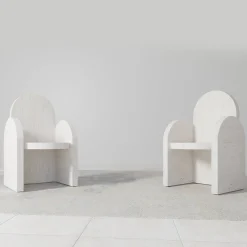 Sedia in Marmo Travertino Portici