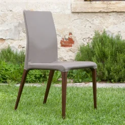 Sedia in pelle Marostica Clay