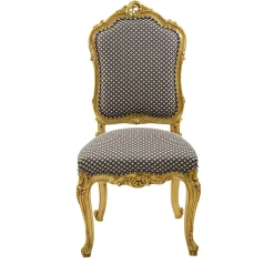 Sedia in Stile Luigi XV Marrone