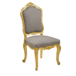 Sedia in Stile Luigi XV Marrone