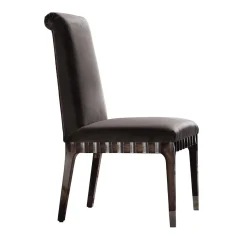 Sedia in tessuto Visone Velvet