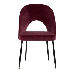 Sedia in velluto viola Pretty Thing