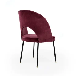 Sedia in velluto viola Pretty Thing