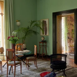 Sedia italiana in stile liberty in faggio