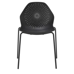 Sedia Klera in alluminio nero