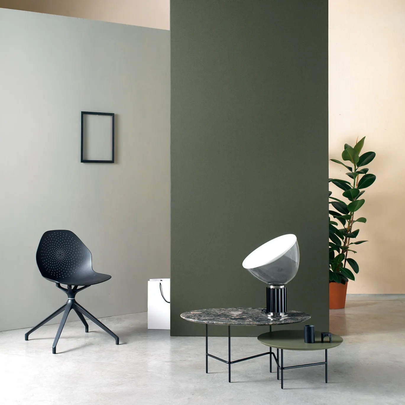 Sedia Klera in alluminio nero